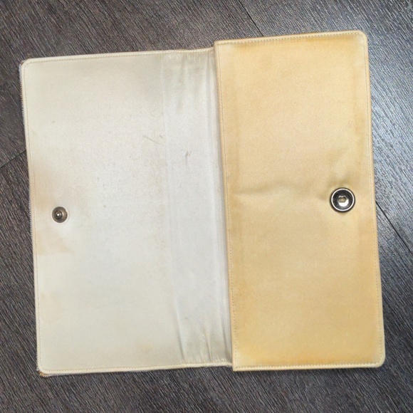 Vintage 50s Spritzer & Fuhrmann Ivory Glass Beaded Wallet Floral Wedding Bridal - Picture 10 of 17